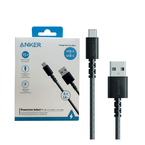 Anker Usb-A To Usb-C Cable 2.0 (1.8Mtr)