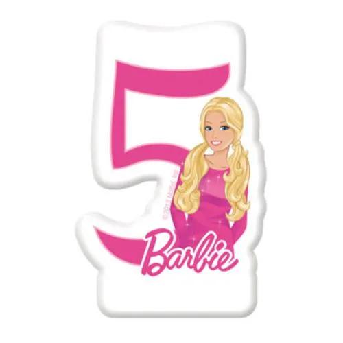 Barbie Sparkle Numeral Candle No. 5