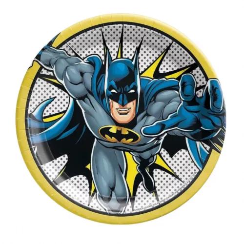 Batman Round Paper Plates