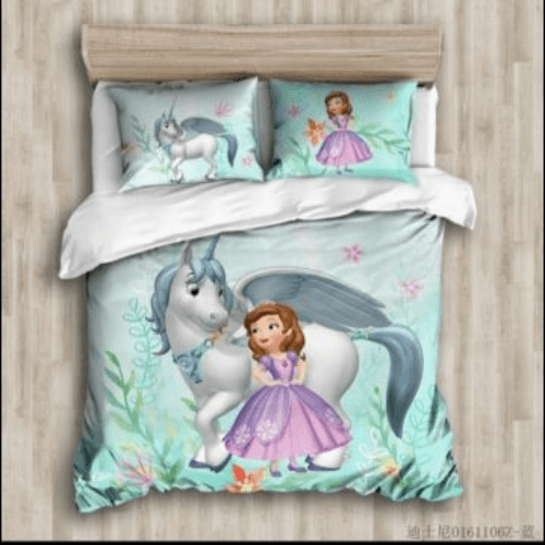 Princess Sofia And Unicorn Comforter Set For Girls