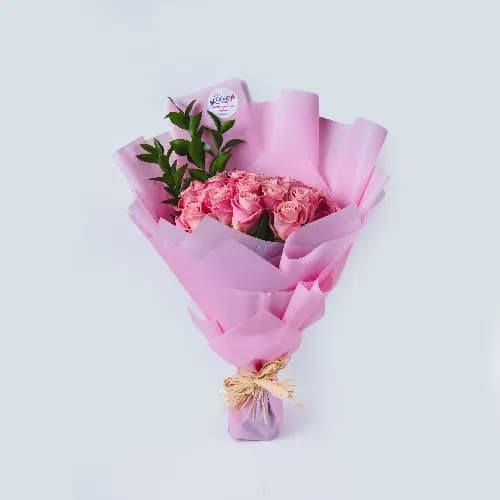 Pink Roses Bouquet 25pcs