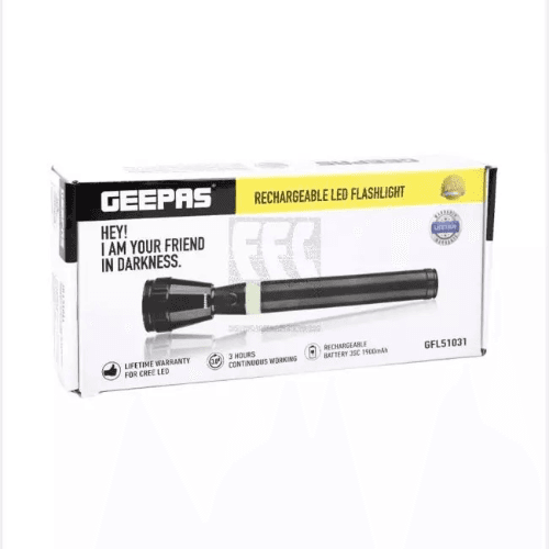 Geepas Rechargeable Led Flash Light Gfl51031