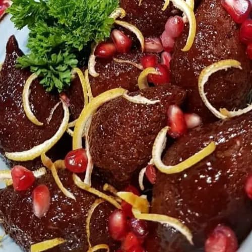 Marimar kibbeh with pomegranate
