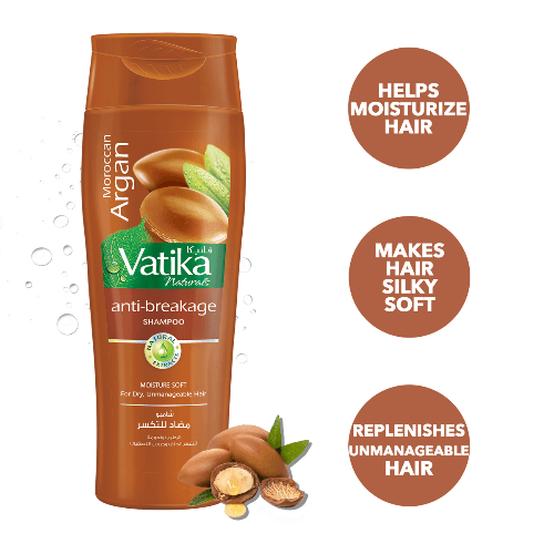 Dabur Vatika Moroccan Argan Moisture Soft Shampoo 400Ml