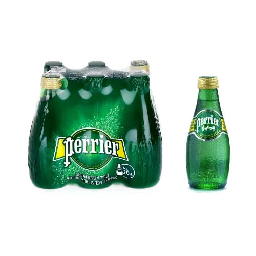 Perrier Water Glass Bottle 200Mlx24