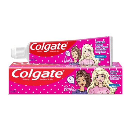 Colgate Kids Fluoride Girls Barbie Toothpaste 50ml