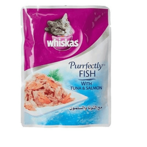 Whiskas Purrfectly Fish With Tuna And Salmon Cat Food Small