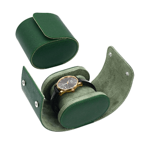 1 Slot Travel Watch Roll Case Green Color