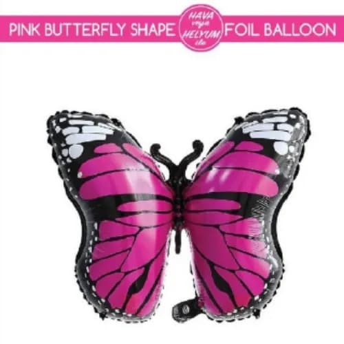 Pink Butterfly Balloon