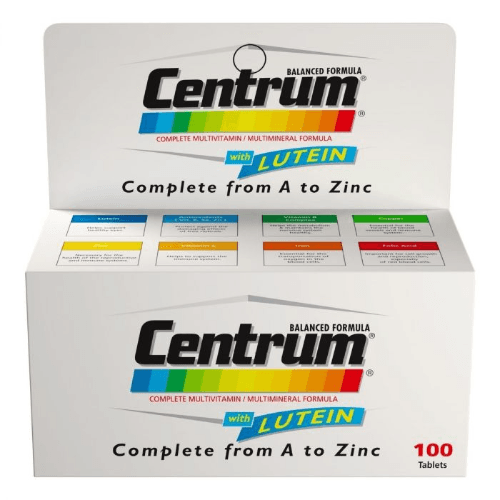 Centrum With Lutein Tablet 100'S 15124 - 00T7