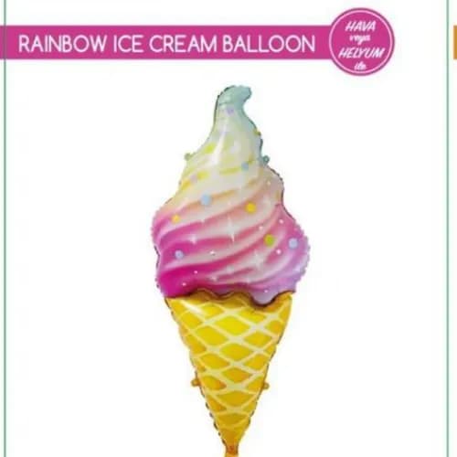 47" Rainbow Ice Cream Balloon