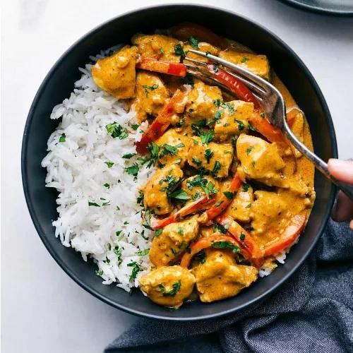 Rice With Coconut Chicken