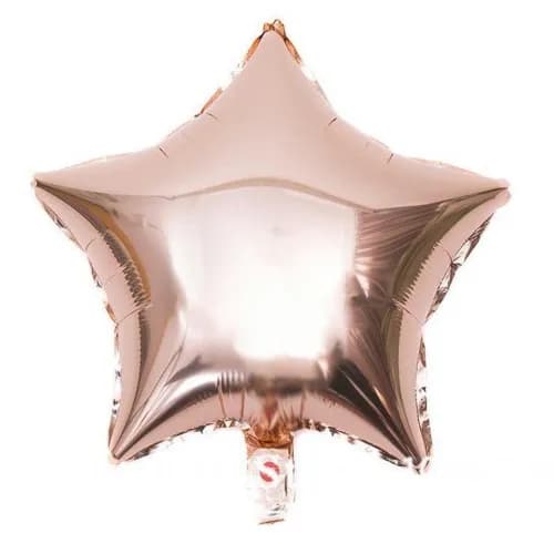 18'' Star Rose Gold With Helium