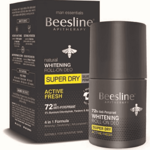 Beesline Whitening Roll On Super Dry Active Fresh Solver Power For Men