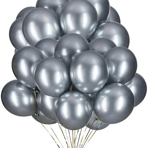 Chrome Space Grey Balloon