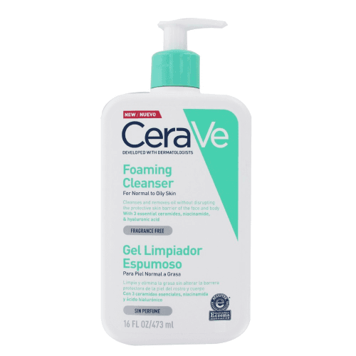 Cerave Foaming Cleanser for Normal to Oily Skin with Hyaluronic Acid 473 ml 040Q