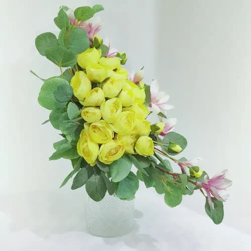 Artificial Flowers Vase