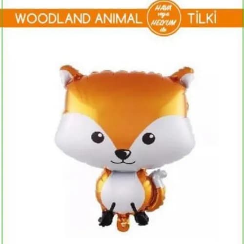 Woodland Animal Fox Foil Balloon