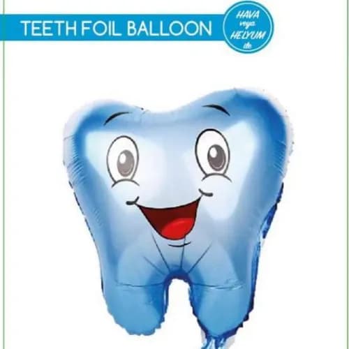 Blue Teeth Balloon