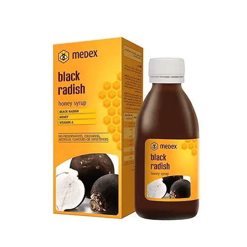Medex Black Radish Honey Syrup 190 Ml