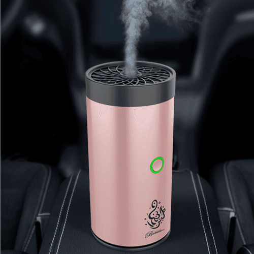 Portable Bakhoor Burner For Car / Office - Pink