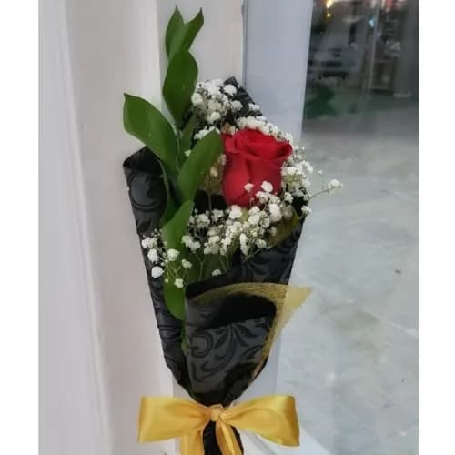 Single Rose Bouquet