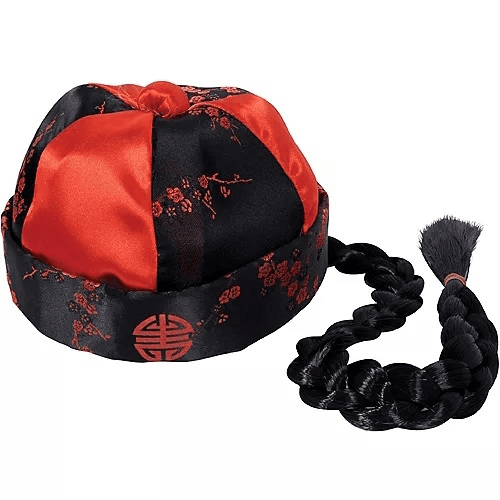 Mandarin Hat With Braid