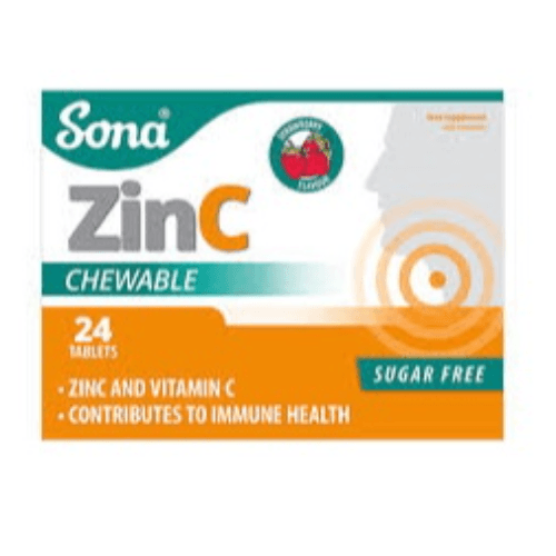 Sona Zinc C Chewble Tab 24'S 29658 - 00E0