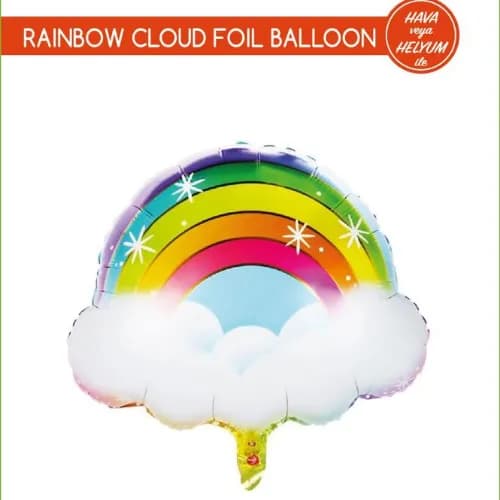 24`` Rainbow Cloud Foil Balloon