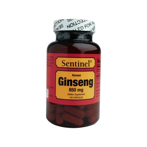 Sentinel Korean Ginseng 650Mg 50 Tablets