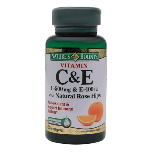 Natures Bounty C & E 50 Softgels