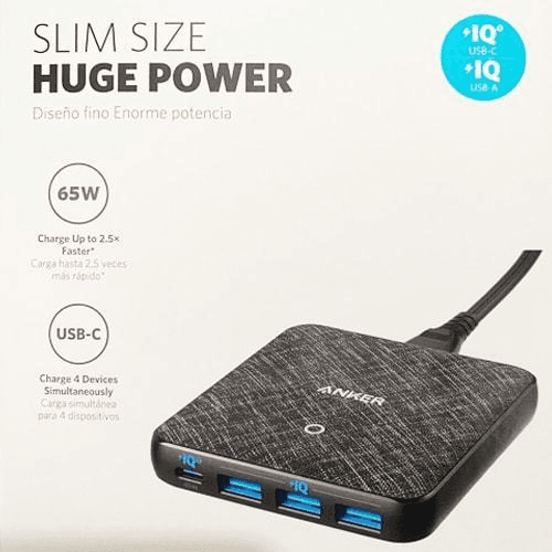 ANKER SLIM SIZE HUGO POWER 3 PORT USB 1PORT IQ