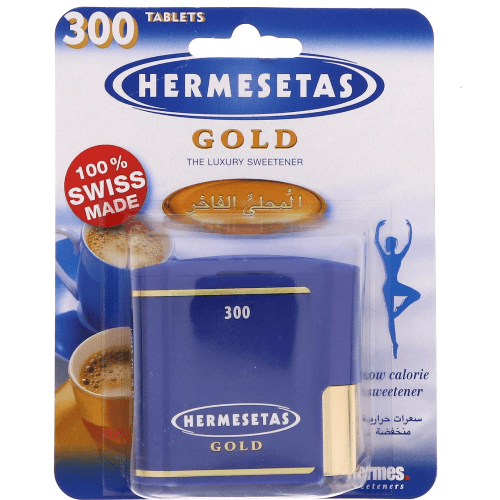 Hermesetas Gold Luxury Sweetener Tab 300'S