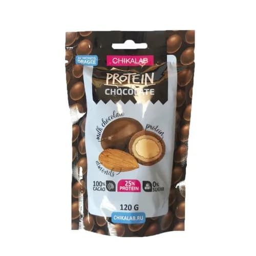 Chikalap Protein Dragee Choc Almond120G