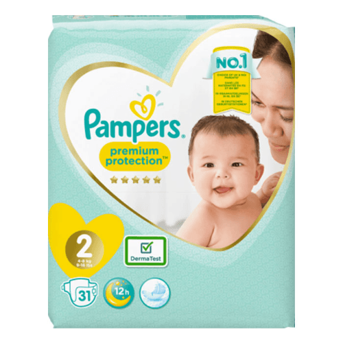 Pampers Premium Protection Size Two 31 Diapers