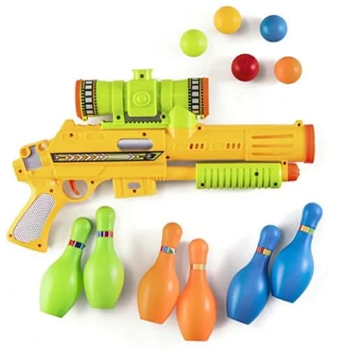 Kids Toy Gun-ping Pong Shooter & Bowling No.648-18