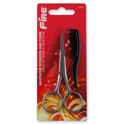 Fire Moustach Scissors & Comb