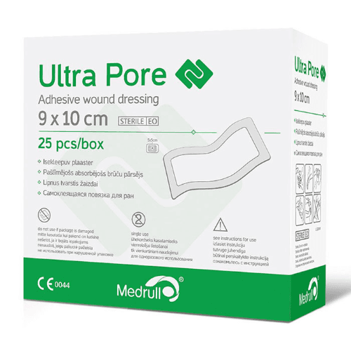 Ultra Pore Adhe Wound Dressing 9X10cm 25Pc's