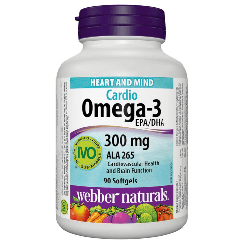 Webber Naturals Cardio Omega 3 300 Mg 90 Softgels