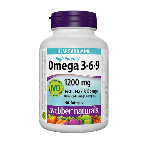 Webber Naturals Omega 369 1200 Mg 90 Softgel