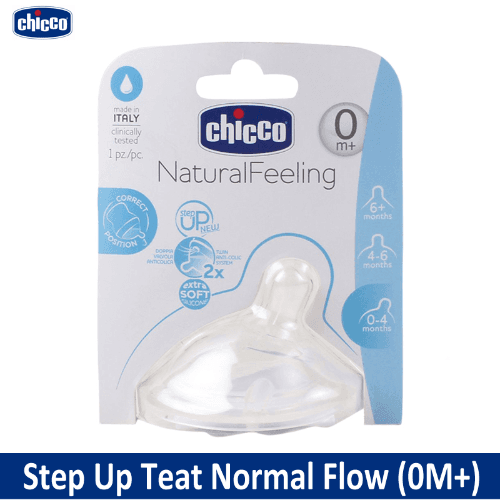 Chicco Step Up Teat 0M+ Normal Flow 1'S