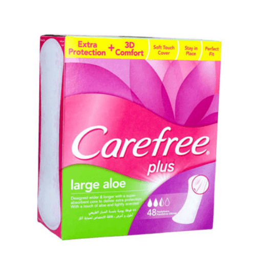Carefree Plus Large Aloe 48 Pantyliners