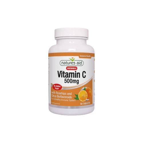 Natures Aid Vit C 500 Chewable 50 Tab