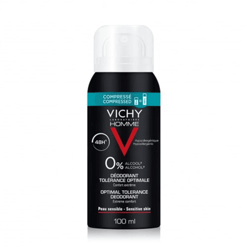 Vichy Deodorant Spray For Men Zero Alcohol 100 Ml