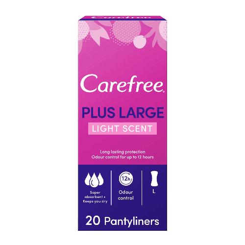 Carefree Plus Large Light Scent Carefree plus large light scent   20 pantyliners Carefree plus large light scent   20 pantyliners 20 Pantyliners