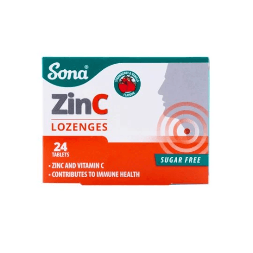 Sona Zinc Chewable 24 Tablets Sugar Free