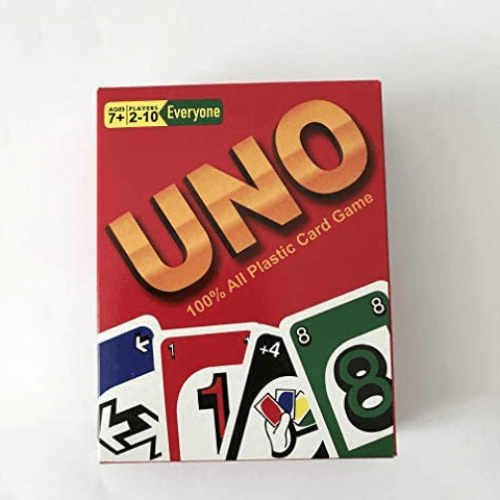 UNO 100% all plastic card game