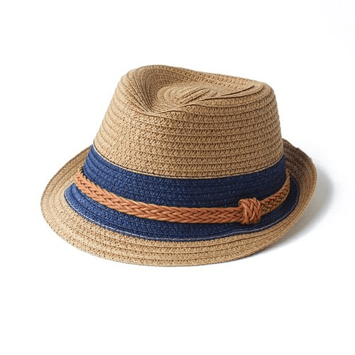 Boys Children Hat Beach  (  Brown & Navy )