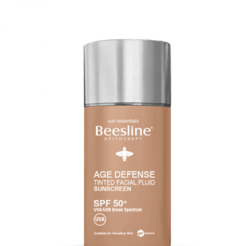 Beesline Age Defense Tinted Facial Fluid Sunscreen Spf 50 +