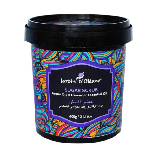 Jardin O ' Oleane - Sugar Scrub With Argan Oil & Lavender Essential Oil 600ml